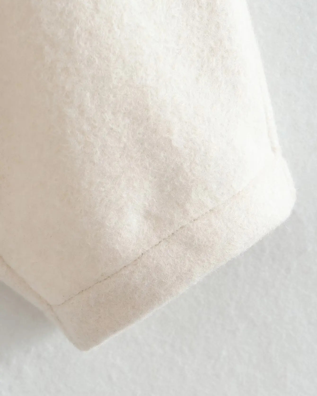 Effen Streetstyle Winterjas met Zakken en Knopen voor Dames