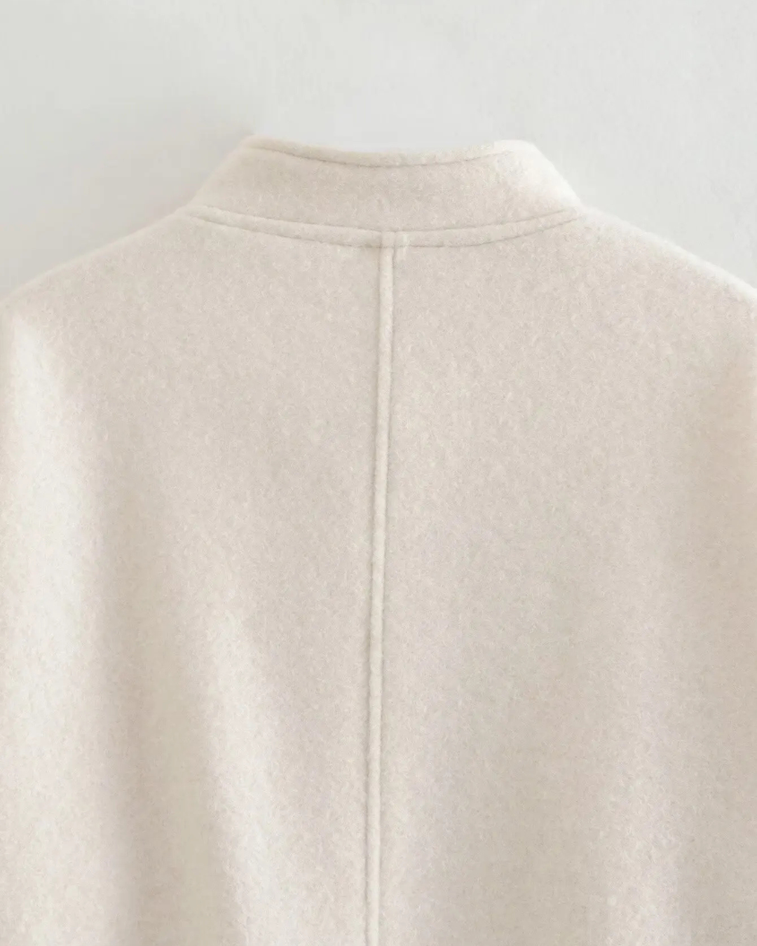 Effen Streetstyle Winterjas met Zakken en Knopen voor Dames