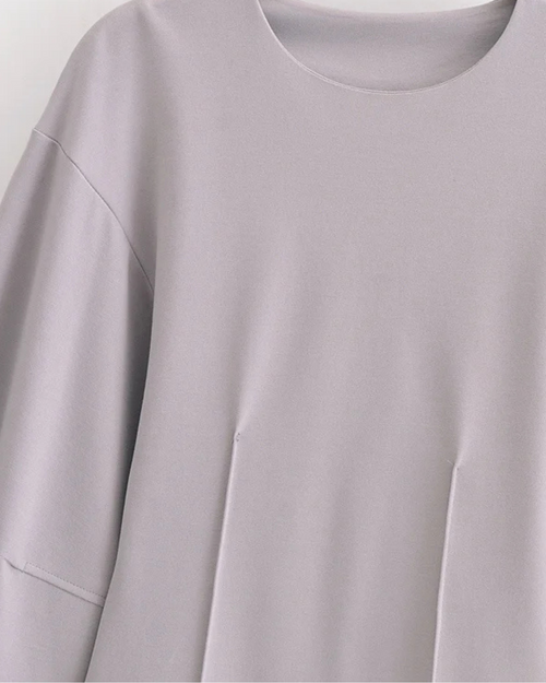 2-Delige Set met Slim Fit Top en Broek in Stretchstof voor Dames