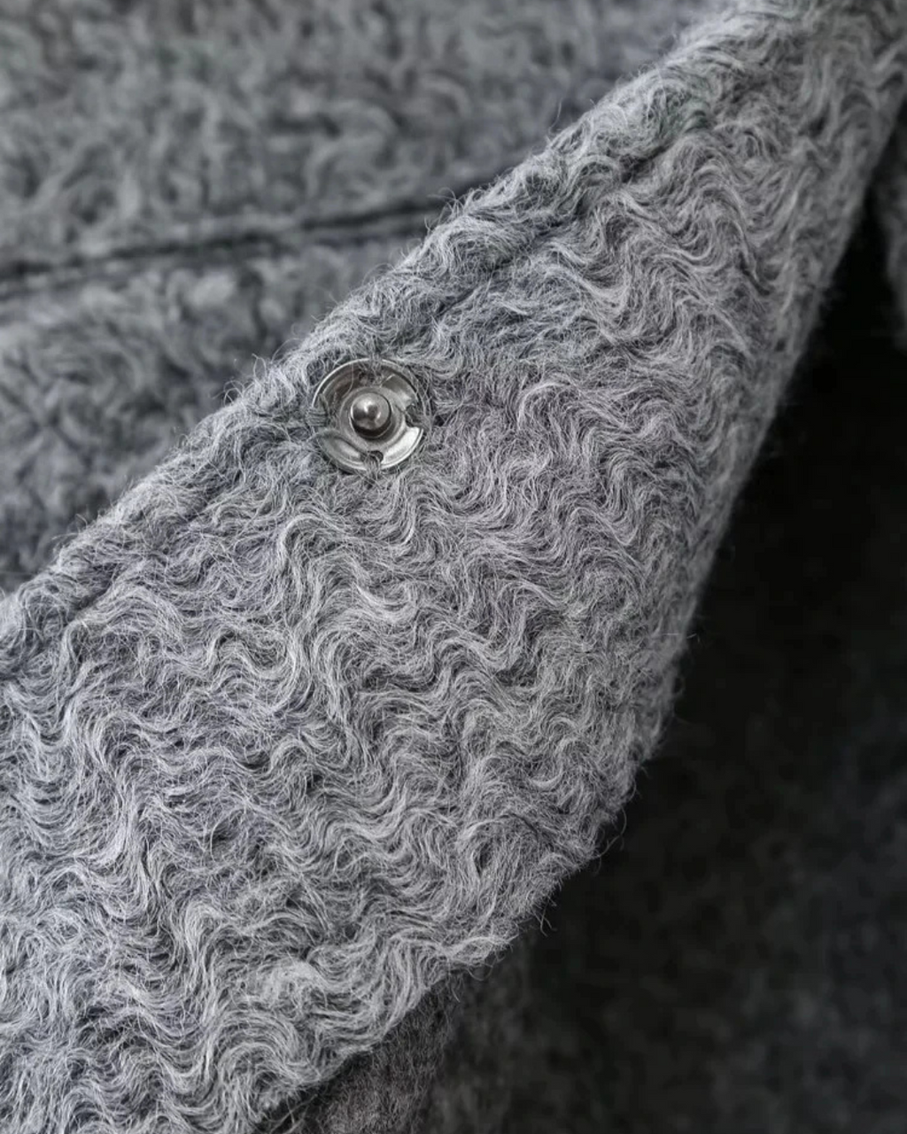 Effen Streetstyle Winterjas met Zakken en Knopen voor Dames