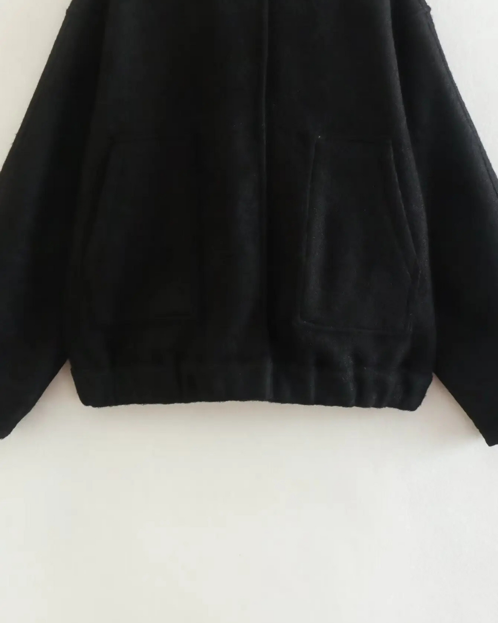 Effen Streetstyle Winterjas met Zakken en Knopen voor Dames