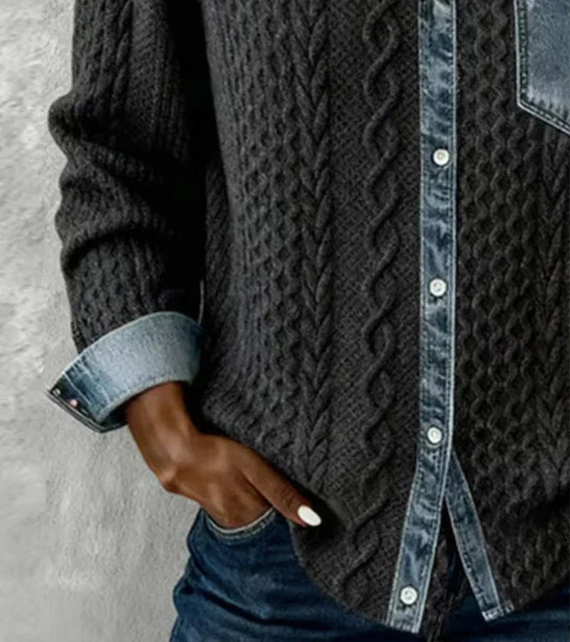 Evoir™ – Warme Gebreide Trui met Comfortabele Pasvorm