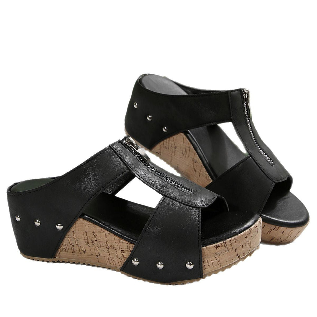 Evoir™ – Sleehak Sandalen met Open Teen